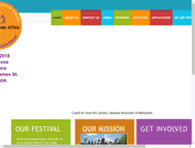 Tablet Screenshot of kentinternationalfestival.com